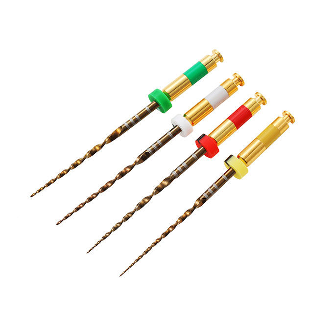 Double Edged Reciprocating Endodontic Files Niti M - Wire Gold Material
