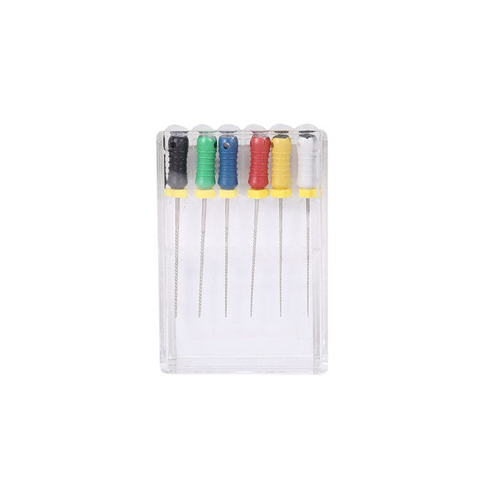 Root Canal Hand K  Files Assorted , RCT Files Dental With Silicone Pad Handle